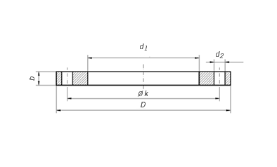Фланцы нержавеющие плоские AISI304 DIN 2573 PN6