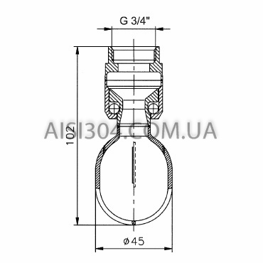 Моющая головка ротационная (вращающаяся) AISI 316