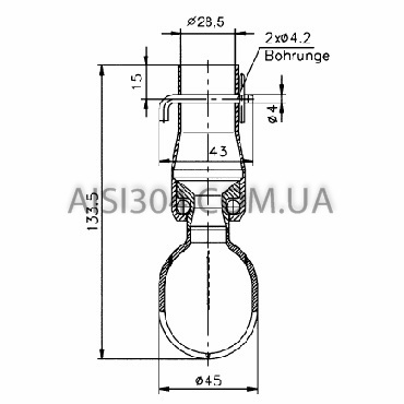 Моющая головка ротационная (вращающаяся) AISI 316