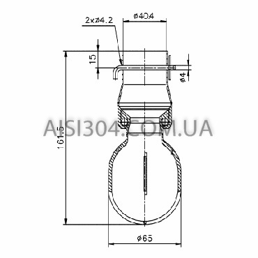Моющая головка ротационная (вращающаяся) AISI 316