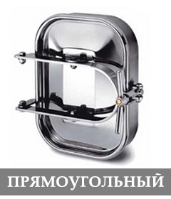 Люк нержавеющий прямоугольный